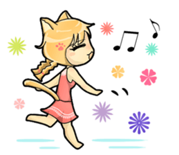 A Girl Named Meow sticker #4127786