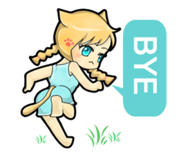 A Girl Named Meow sticker #4127790