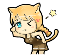 A Girl Named Meow sticker #4127791