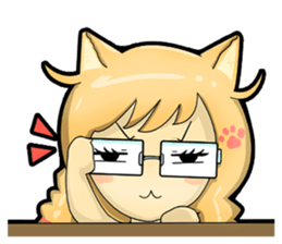 A Girl Named Meow sticker #4127797