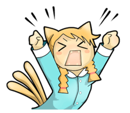 A Girl Named Meow sticker #4127802