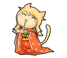 A Girl Named Meow sticker #4127803