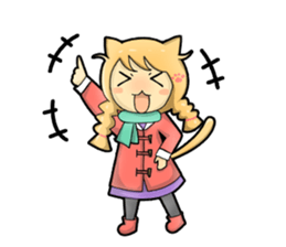 A Girl Named Meow sticker #4127804