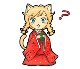 A Girl Named Meow sticker #4127807