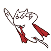 Tie cat series Given names Nekunya sticker #4262441