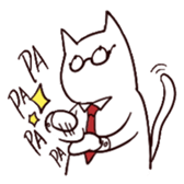 Tie cat series Given names Nekunya sticker #4262450