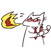 Tie cat series Given names Nekunya sticker #4262460