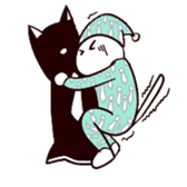 Tie cat series Given names Nekunya sticker #4262479