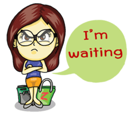 Jaidee Undaa Cute Thai 3 English sticker #4290466