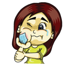 Jaidee Undaa Cute Thai 3 English sticker #4290471