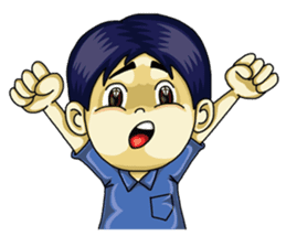 Jaidee Undaa Cute Thai 3 English sticker #4290484