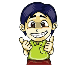 Jaidee Undaa Cute Thai 3 English sticker #4290485