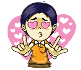 Jaidee Undaa Cute Thai 3 English sticker #4290492