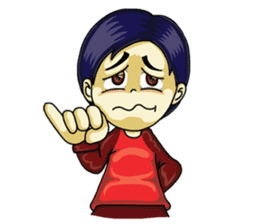 Jaidee Undaa Cute Thai 3 English sticker #4290498