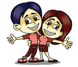 Jaidee Undaa Cute Thai 3 English sticker #4290503