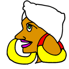 African Fasionista 005 sticker #4398257