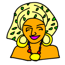 African Fasionista 005 sticker #4398259