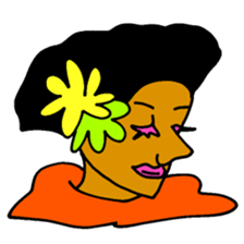 African Fasionista 005 sticker #4398260