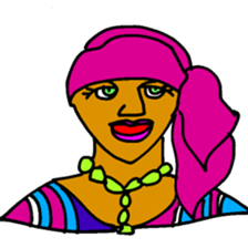 African Fasionista 005 sticker #4398271