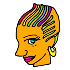 African Fasionista 005 sticker #4398273