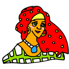 African Fasionista 005 sticker #4398283