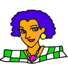 African Fasionista 005 sticker #4398291