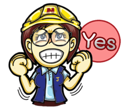Jaidee Engineer English sticker #4442464