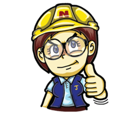 Jaidee Engineer English sticker #4442477