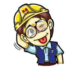 Jaidee Engineer English sticker #4442478