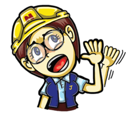 Jaidee Engineer English sticker #4442485