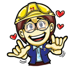 Jaidee Engineer English sticker #4442497