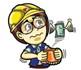 Jaidee Engineer English sticker #4442499