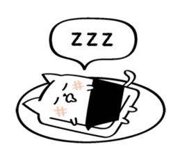 rice cake cat. sticker #4468083