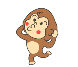 Saru kani kassen sticker #4571392