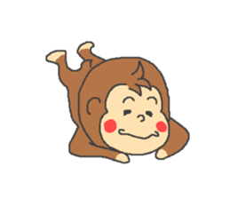 Saru kani kassen sticker #4571414