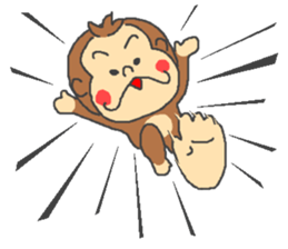 Saru kani kassen sticker #4571417