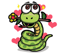 Sanook cute snake sticker #4635768