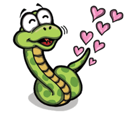 Sanook cute snake sticker #4635780