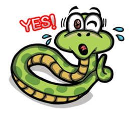 Sanook cute snake sticker #4635781