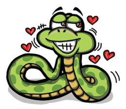 Sanook cute snake sticker #4635783