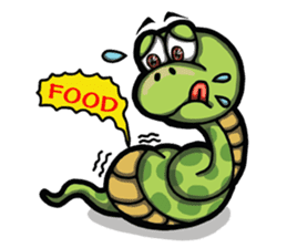 Sanook cute snake sticker #4635788