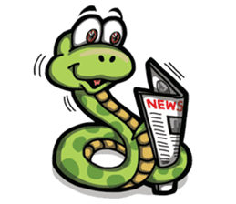 Sanook cute snake sticker #4635789