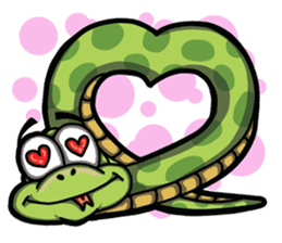 Sanook cute snake sticker #4635798