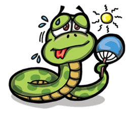 Sanook cute snake sticker #4635805