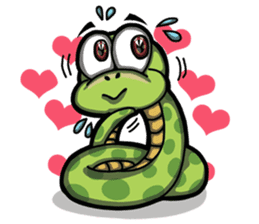 Sanook cute snake sticker #4635806