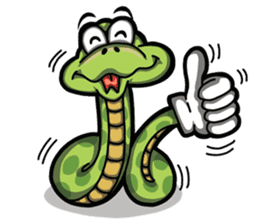 Sanook cute snake sticker #4635807