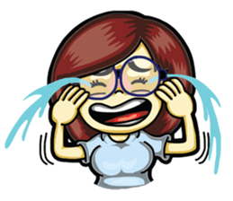 Cute Girl next Room Engliah sticker #4941132