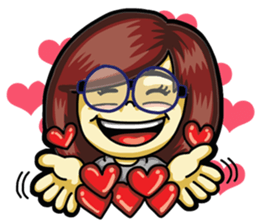 Cute Girl next Room Engliah sticker #4941136