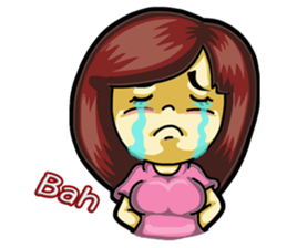 Cute Girl next Room Engliah sticker #4941137