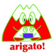 Happy Fuji Illusion sticker #5184292